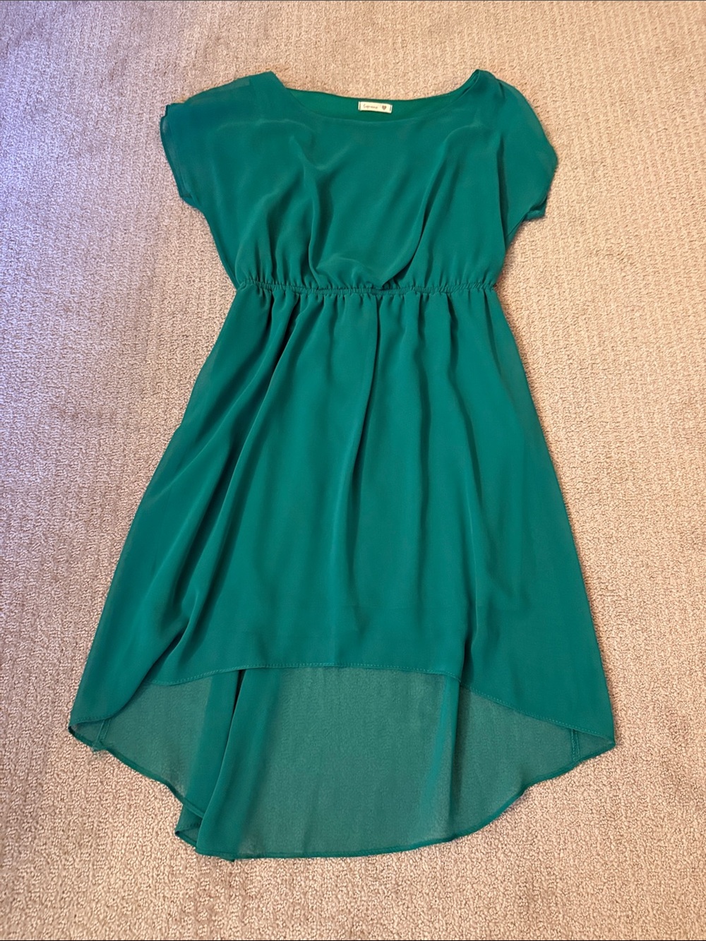 Soprano Teal High Low Dress